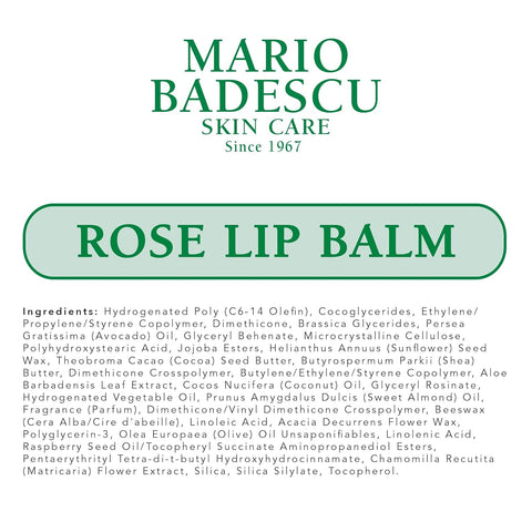 Mario Badescu Moisturizing Lip Balm for Dry Cracked Lips, Infused with Coconut Oil and Shea Butter, Ultra-Nourishing Lip Care Moisturizer for Soft, Smooth and Supple Lips