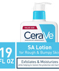 Cerave SA Lotion for Rough & Bumpy Skin | Vitamin D, Hyaluronic Acid, Lactic Acid, Niacinamide & Salicylic Acid Lotion | Rough and Bumpy Skin Lotion |Gentle Exfoliating Body Lotion | 19 Ounce