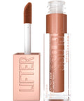 Maybelline Lifter Gloss, Hydrating Lip Gloss with Hyaluronic Acid, Ice, Pink Neutral, 0.18 Ounce