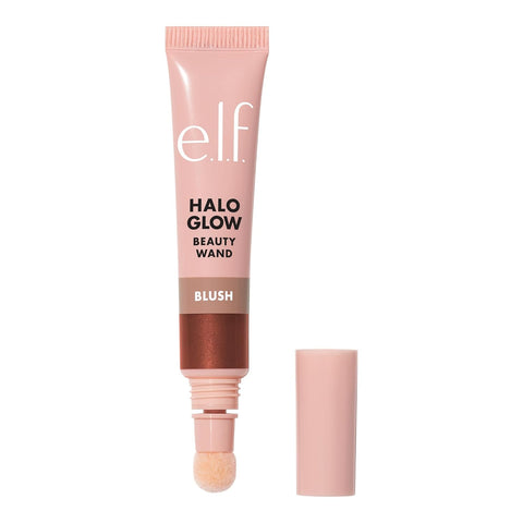 Halo Glow Blush Beauty Wand, Liquid Blush Wand for Radiant, Flushed Cheeks, Infused with Squalane, Vegan & Cruelty-Free, Rosé You Slay