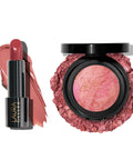 LAURA GELLER NEW YORK Baked Blush-N-Brighten Blush, Pink Buttercream + Modern Classic Cream Lipstick, Pink Passion