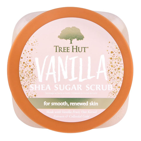 Tree Hut Vanilla Shea Sugar Exfoliating & Hydrating Body Scrub, 18 Oz