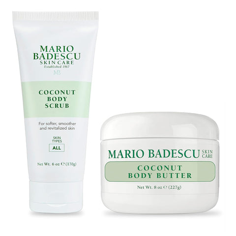 Mario Badescu Coconut Body Butter for All Skin Types | Body Moisturizer for Smooth and Radiant Skin | Formulated with Shea Butter