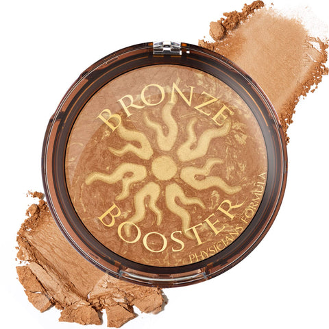 Physicians Formula Bronze Booster Pressed Contour Bronzer - Glow Activator Vitamin Infused Technology with a Natural Finish, Buildable Coverage, Cruelty-Free & Hypoallergenic - Medium-To-Dark