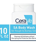 Cerave Body Wash with Salicylic Acid | Fragrance Free Body Wash to Exfoliate Rough and Bumpy Skin | Allergy Tested | 10 Ounce