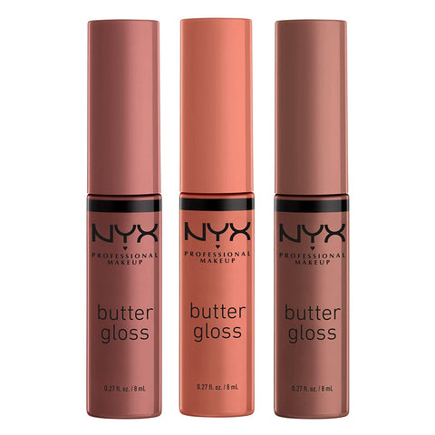 NYX PROFESSIONAL MAKEUP Butter Gloss, Non-Sticky Lip Gloss - Madeleine (Mid-Tone Nude)