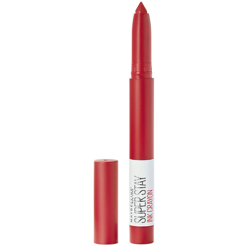 Maybelline Super Stay Ink Crayon Lipstick Makeup, Precision Tip Matte Lip Crayon with Built-In Sharpener, Longwear up to 8Hrs, Achieve It All, Brown Nude, 1 Count