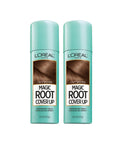 Hair Color Root Cover up Temporary Gray Concealer Spray Light Brown (Pack of 2) (Packaging May Vary)