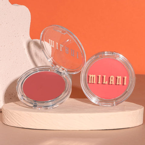 Milani Cheek Kiss Cream Blush- Cream to Gel Blush for Cheek and Lip Tint