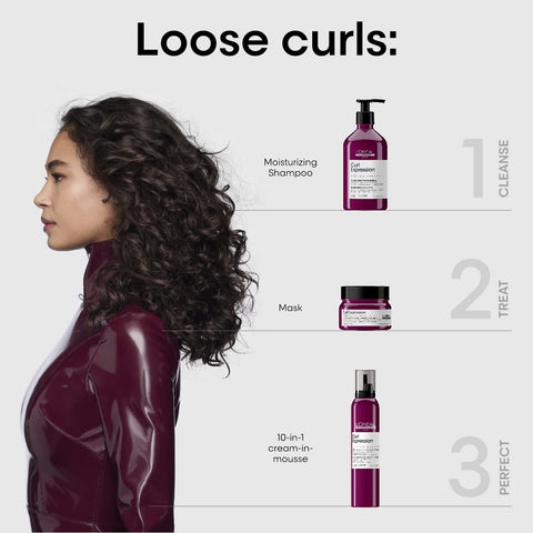 Curl Expression Moisturizing Shampoo | Hydrates & Detangles | for Curly & Coily Hair Types | Sulfate & Paraben Free | 16.907 Fl. Oz.