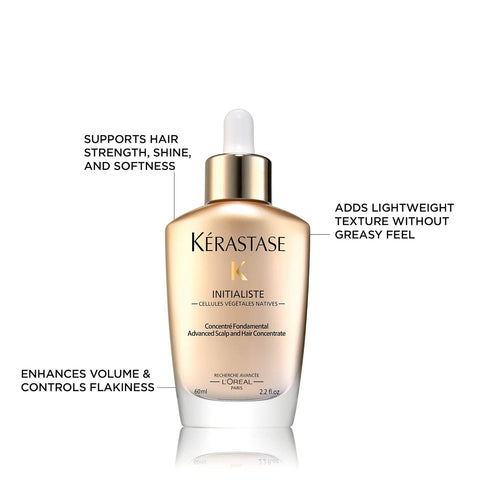 Kerastase Initialiste Hair Serum | Hair & Scalp Treatment | Thickens, Strengthens & Prevents Damage | Adds Softness & Shine | for Thin & Weakened Hair | 2.2 Fl Oz