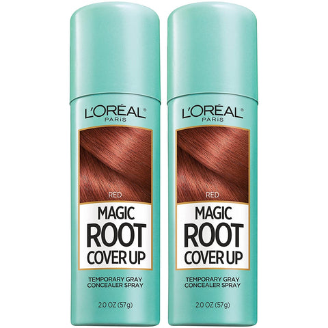 Hair Color Root Cover up Temporary Gray Concealer Spray Light Brown (Pack of 2) (Packaging May Vary)