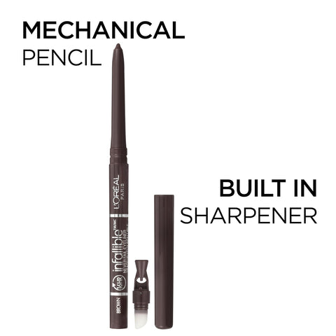 Makeup  Never Fail Original Mechanical Pencil Eyeliner with Built in Sharpener, Black, 1 Count