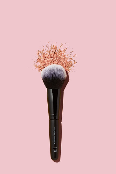 E.L.F. Flawless Face Brush, Vegan Makeup Tool for Flawlessly Contouring & Defining with Powder, Blush & Bronzer, Made with Cruelty-Free Bristles