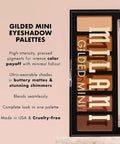 Milani Gilded Mini Eyeshadow Palette with 6 Matte & Shimmer Hues - the Wine Down