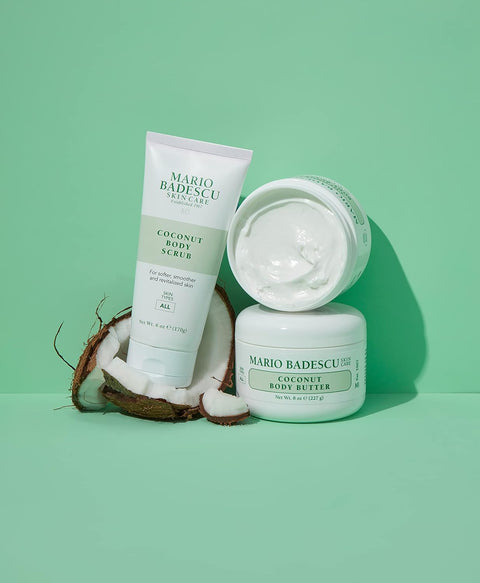 Mario Badescu Coconut Body Butter for All Skin Types | Body Moisturizer for Smooth and Radiant Skin | Formulated with Shea Butter