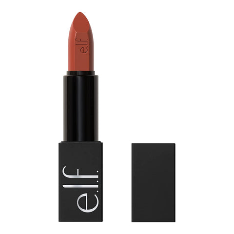 O Face Satin Lipstick, Richly Pigmented, Nourishing & Long-Lasting Creamy Lipstick, Infused with Jojoba, Vegan & Cruelty-Free, No Regrets