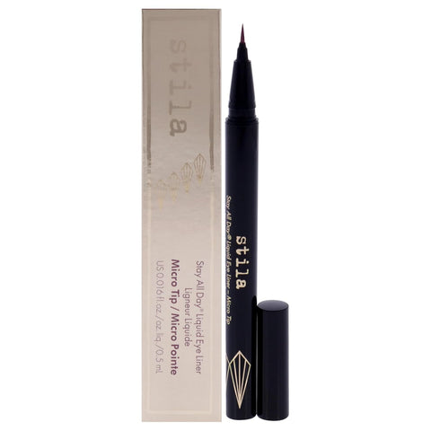 Stila Waterproof Liquid Eye Liner, Stay All Day Makeup with Fine Brush Tip Lasting Satin Finish, Smudge-Proof & Transfer-Resistant