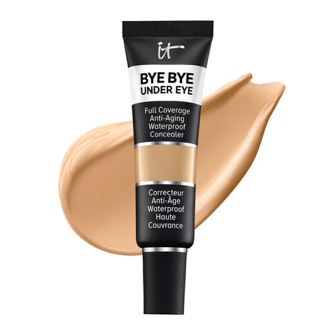 IT Cosmetics Bye Bye under Eye Full Coverage Concealer - for Dark Circles, Fine Lines, Redness & Discoloration - Waterproof - Anti-Aging - Natural Finish – 0.4 Fl Oz