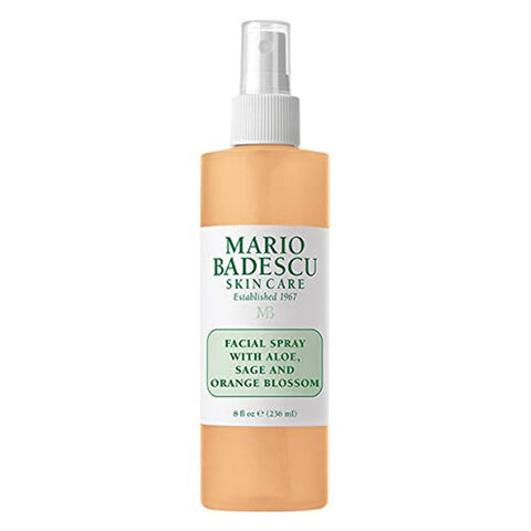 Mario Badescu Facial Spray with Aloe, Sage and Orange Blossom for All Skin Types | Face Mist That Hydrates & Uplifts