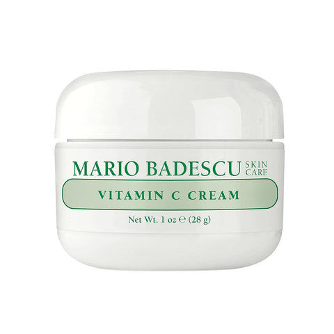 Mario Badescu Vitamin C Cream | Lightweight Face Moisturizer Enriched with Niacinamide for All Skin Types | Visibly Reduces Signs of Aging | 1 Fl Oz