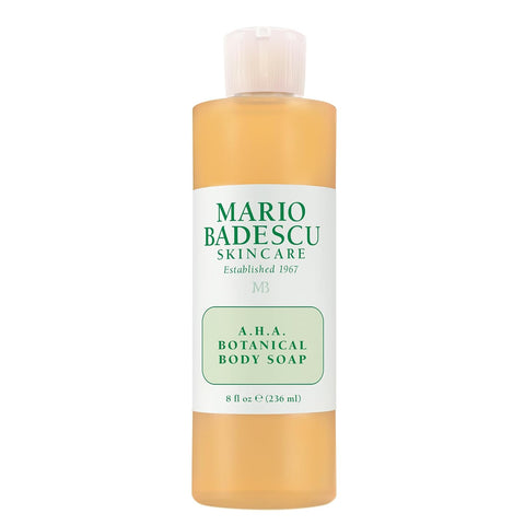 Mario Badescu AHA Botanical Body Wash Moisturizing, Clarifying and Gentle Exfoliating Body Wash for Brighter, Softer and Smoother Skin | Body Soap Infused with Glycolic Acid & Fruit Enzymes