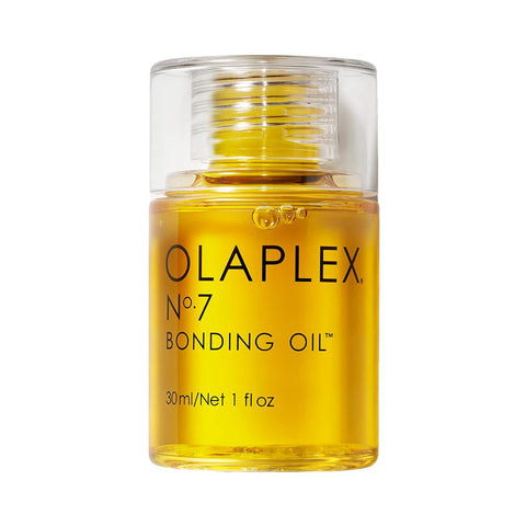 Olaplex No. 7 Bonding Oil, Concentrated High Shine Oil, Heat Protectant, Visibly Smooths & Softens Hair, Added Color Vibrancy, up to 72 Hour Frizz Control, for All Hair Types, 1 Fl Oz