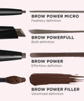 IT Cosmetics Brow Power Filler - Volumizing Tinted Fiber Brow Gel - Instantly Fills, Shapes & Sets Your Brows - Waterproof Formula Lasts up to 16 Hours - 0.14 Fl Oz