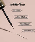 Milani Stay Put Infinite Eyeliner for Sharp, Precise Lines, Black