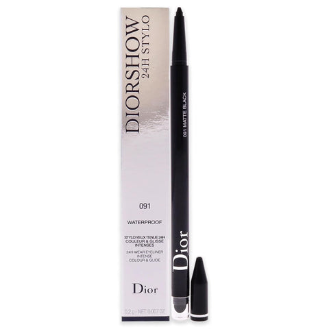 Christian Dior Diorshow 24H Stylo Waterproof Eyeliner - 091 Matte Black Women 0.01 Oz