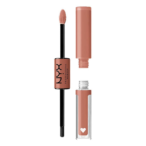 NYX PROFESSIONAL MAKEUP Shine Loud, Long-Lasting Liquid Lipstick with Clear Lip Gloss - Make It Work (Cool-Toned Plum)