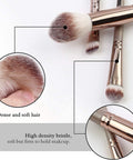 Makeup Brushes, 18 Pcs Professional Premium Synthetic Make up Brushes, Foundation Powder Concealers Eye Shadows Makeup Brush Set (Champagne Gold)