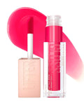 Maybelline Lifter Gloss, Hydrating Lip Gloss with Hyaluronic Acid, Ice, Pink Neutral, 0.18 Ounce