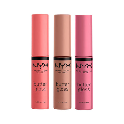 NYX PROFESSIONAL MAKEUP Butter Gloss, Non-Sticky Lip Gloss - Madeleine (Mid-Tone Nude)