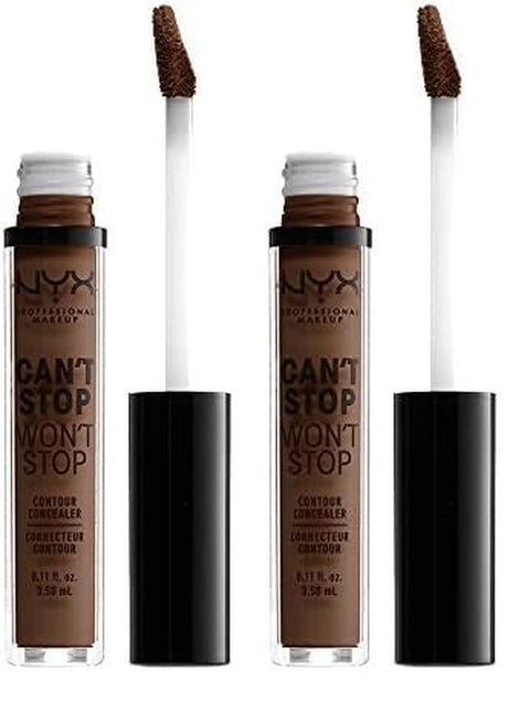 NYX PROFESSIONAL MAKEUP Can'T Stop Won'T Stop Contour Concealer, 24H Full Coverage Matte Finish - Natural