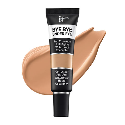 IT Cosmetics Bye Bye under Eye Full Coverage Concealer - for Dark Circles, Fine Lines, Redness & Discoloration - Waterproof - Anti-Aging - Natural Finish – 0.4 Fl Oz