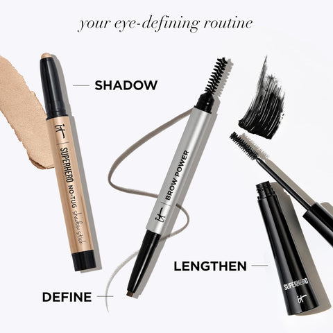 IT Cosmetics Brow Power Eyebrow Pencil - Universal Shades - Long-Lasting, Budge-Proof Formula - with Biotin - Natural-Looking Brows - Built-In Spoolie Brush