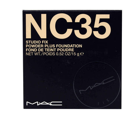 MAC Studio Fix Powder plus Foundation NC35 for Women, 0.52 Ounce (Studio Fix NC35)