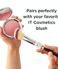 IT Cosmetics Heavenly Luxe French Boutique Blush Brush #4 - for Cream & Powder Blush - Soft-Focus, Naturally Pretty Finish - with Award-Winning Heavenly Luxe Hair