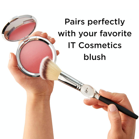 IT Cosmetics Heavenly Luxe French Boutique Blush Brush #4 - for Cream & Powder Blush - Soft-Focus, Naturally Pretty Finish - with Award-Winning Heavenly Luxe Hair