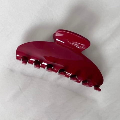 RPZL Acetate Big Hair Clip - Cherry Red Claw Clips & Jaw Clips for Thin or Thick Hair - 1PC