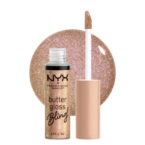 NYX PROFESSIONAL MAKEUP Butter Gloss, Non-Sticky Lip Gloss - Madeleine (Mid-Tone Nude)