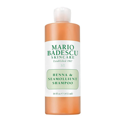 Mario Badescu Henna & Seamollient Hair Shampoo for Men & Women - Moisturizing Shampoo with Seaweed, Glycerin and Lemongrass Extracts - Adds Volume and Visibly Enhances Hair Tone and Natural Highlights