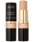 Milani Conceal + Perfect Foundation Stick - Sand Beige (0.46 Ounce) Vegan, Cruelty-Free Cream Foundation - Cover Under-Eye Circles, Blemishes & Skin Discoloration for a Flawless Finish