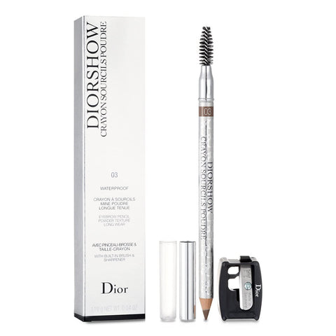 Dior Diorshow Powder Texture Long Wear Eyebrow Pencil #03 Brown, 0.04 Ounce