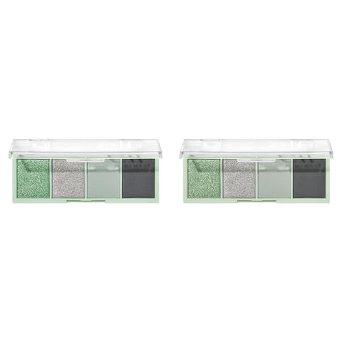 Mini Melt Eyeshadow, Pigment-Packed, Eyeshadow Quad Featuring a Mix of Matte & Shimmer Shades, On-The-Go Size, Vegan & Cruelty-Free, Mint to Be