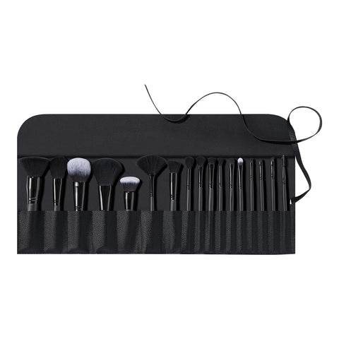 Ultimate Makeup Brush Set & Travel Roll, 17-Piece Brush Kit, Brushes for Eyeshadow, Foundation, Powder, Concealer & More, Vegan & Cruelty-Free