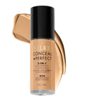 Milani Conceal + Perfect 2-In-1 Foundation + Concealer - Creamy Vanilla (1 Fl. Oz.) Cruelty-Free Liquid Foundation - Cover Under-Eye Circles, Blemishes & Skin Discoloration for a Flawless Complexion