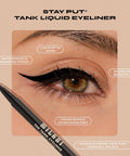 Milani the Tank Liquid Eyeliner - No-Skip, Waterproof, Long Lasting, Smudgeproof, Black, Cruelty-Free, 12 Hour Wear, Tips & Tricks