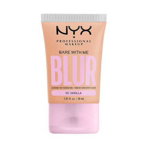 NYX PROFESSIONAL MAKEUP Bare with Me Blur Skin Tint Foundation Make up with Matcha, Glycerin & Niacinamide - Light Neutral